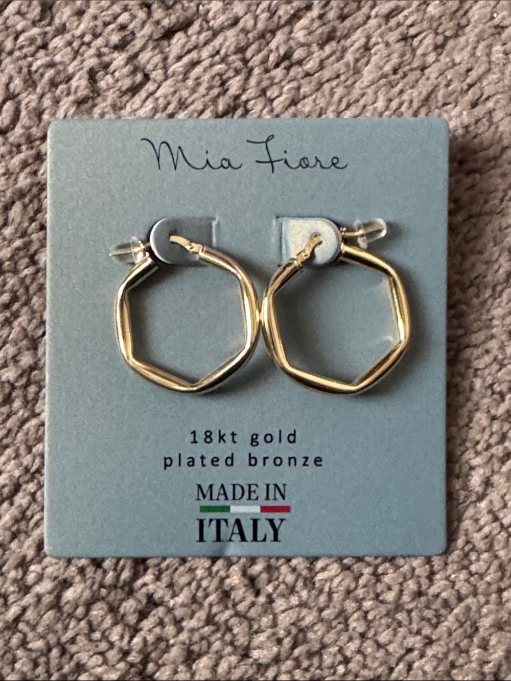 mia fiore 18kt gold plated bronze